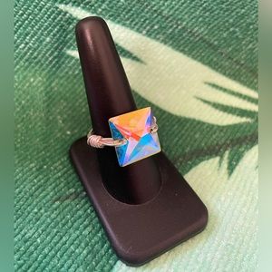 Swarovski Rhinestone Wire Wrapped Ring (sizes 7-8)